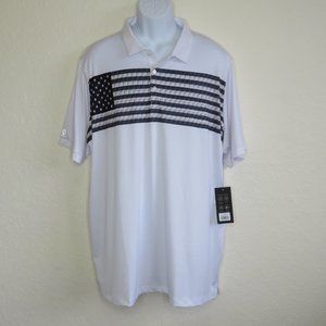 Caddy Cart* Men's Short Sleeve 3 Button Flag Ball Golf Polo Shirt~ Size‎ 1XLT